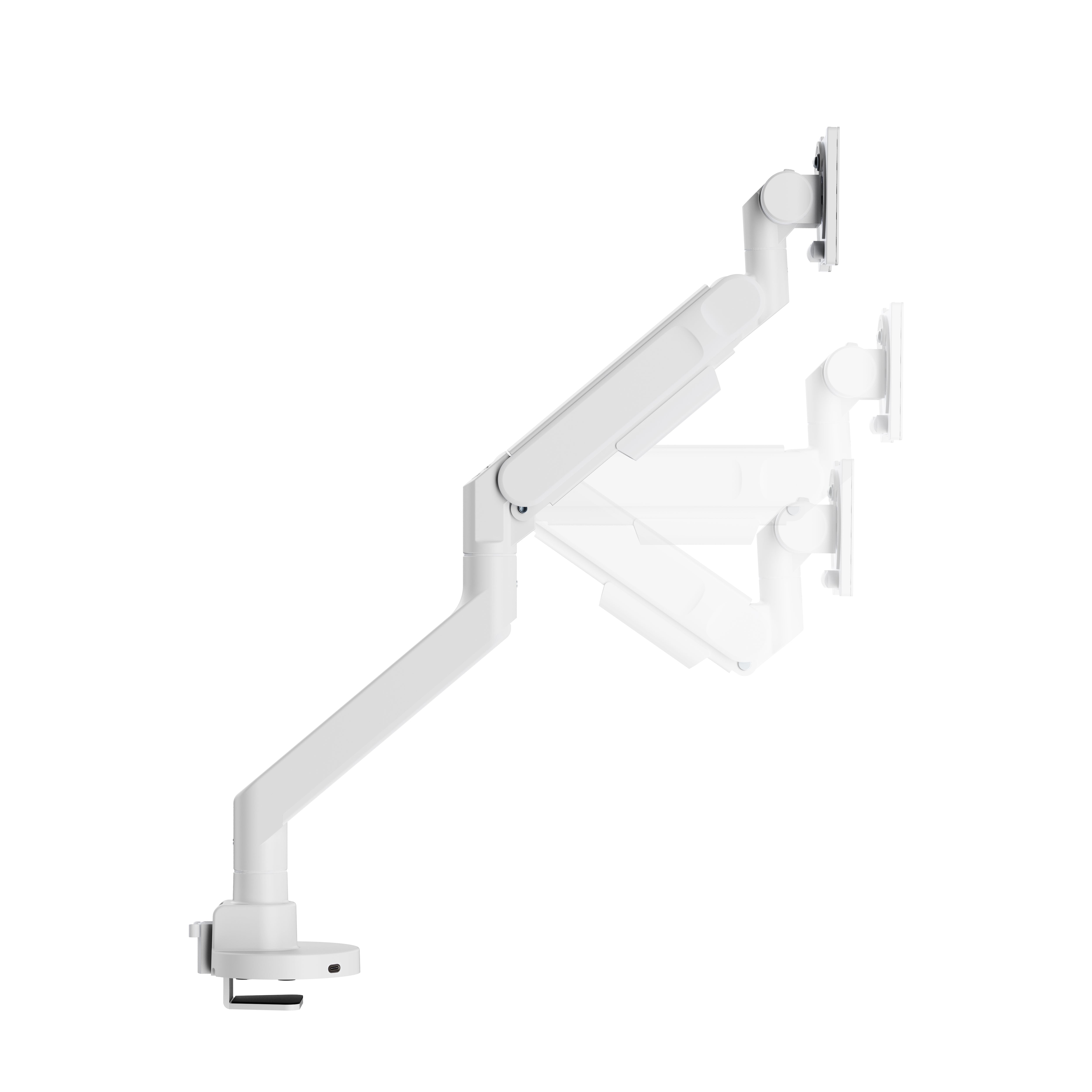 Alberenz® Heavy Duty Gas Spring Monitor Mount White (up to 57 inches)