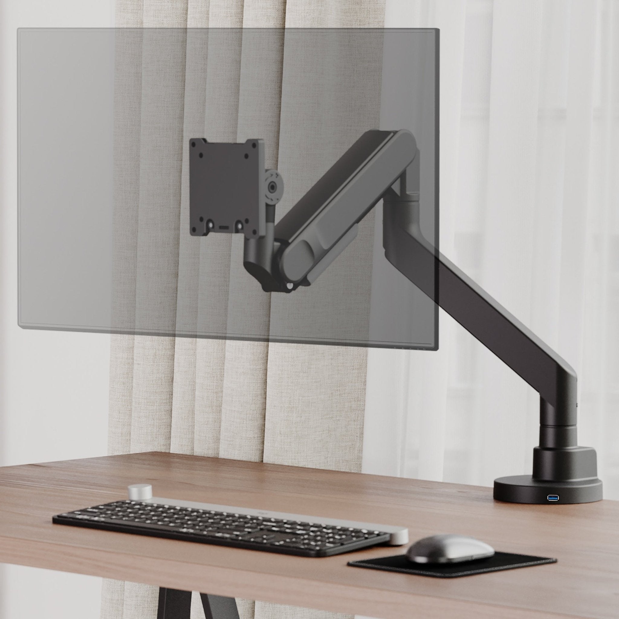 Alberenz® Heavy Duty Gas Spring Monitor Mount (up to 57 inches) - Alberenz - Monitor mount