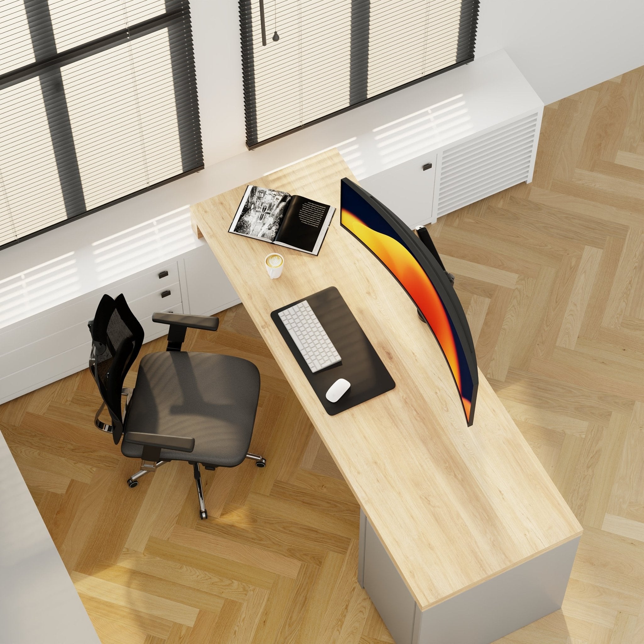 Alberenz® Heavy Duty Gas Spring Monitor Mount (up to 57 inches) - Alberenz - Monitor mount