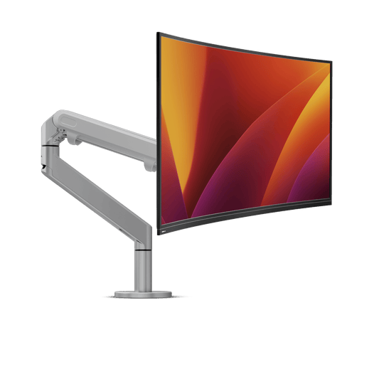 Single Monitor Arm Gas Spring Silver - Alberenz -